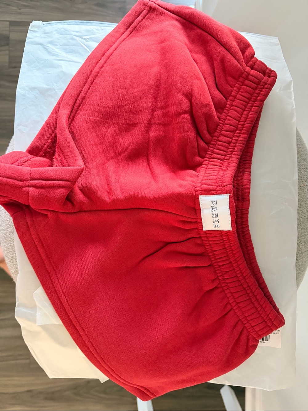 Parke Red Fleece Shorts